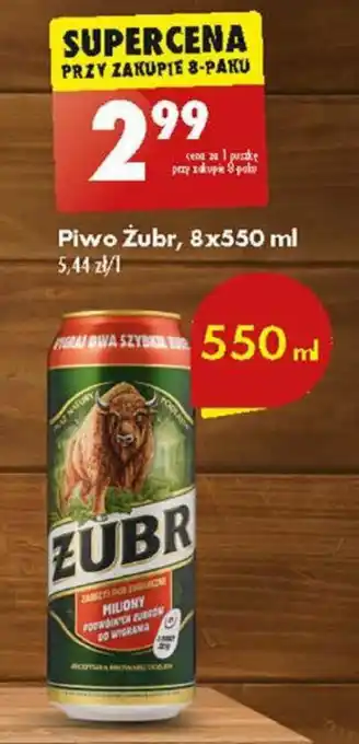 Piwo Żubr 550 ml