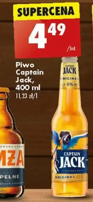 Biedronka Piwo Captain Jack 400 ml oferta