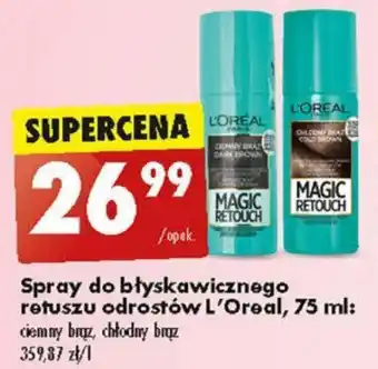 Biedronka Spray do błyskawicznego retuszu retuszu odrostów L'Oreal 75 ml oferta