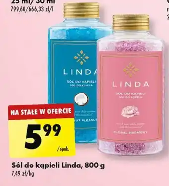 Biedronka sól do kąpieli Linda 800 g oferta