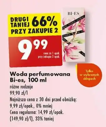 Biedronka Woda perfumowana Bi-es 100 ml oferta