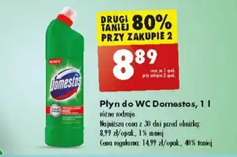 Biedronka Płyn do WC Domestos 1 I oferta