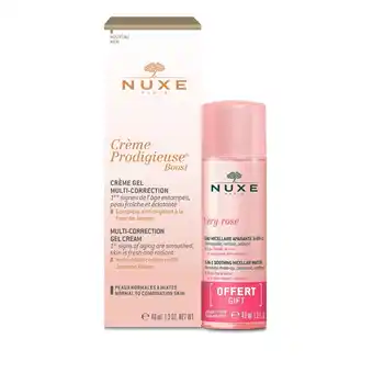 Drogeria Dr.Max Nuxe, Creme Prodigieuse Boost żelowy krem do skóry normalnej i mieszanej i woda micelarna, 40 ml + 40 ml oferta