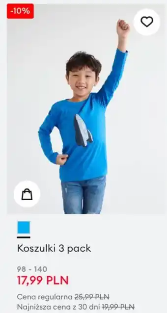 Sinsay Koszulki 3 pack oferta