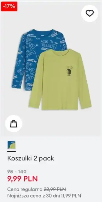 Sinsay Koszulki 2 pack oferta