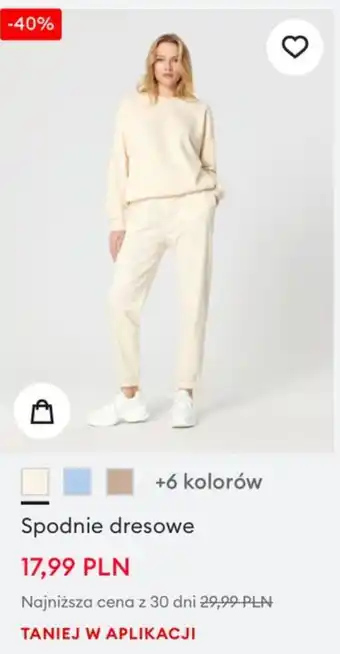 Sinsay Spodnie dresowe oferta