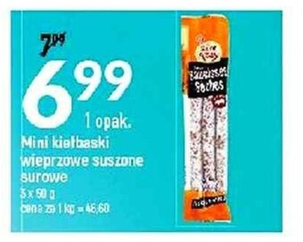 E.Leclerc Mini kiełbaski wieprzowe suszone surowe 3x50g oferta