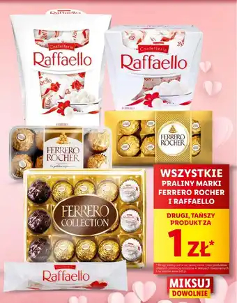Lidl WSZYSTKIE PRALINY MARKI FERRERO ROCHER I RAFFAELLO oferta