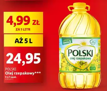 Lidl POLSKI Olej rzepakowy 5 l oferta