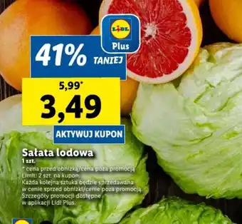 Lidl Sałata lodowa 1 szt. oferta