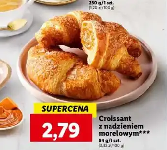 Lidl Croissant z nadzieniem morelowym 84 g oferta