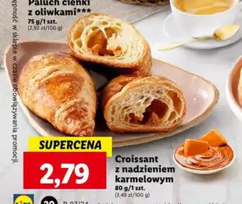Lidl Croissant z nadzieniem karmelowym 80 g oferta