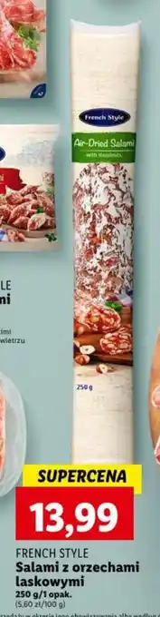 Lidl FRENCH STYLE Salami z orzechami laskowymi 250 g oferta
