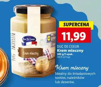Lidl DUC DE COEUR Krem mleczny 305 g oferta