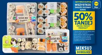 Lidl WSZYSTKIE ŚWIEŻE ZESTAWY SUSHI oferta