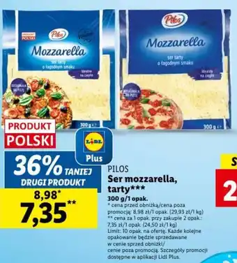 Lidl PILOS Ser mozzarella tarty 300g oferta