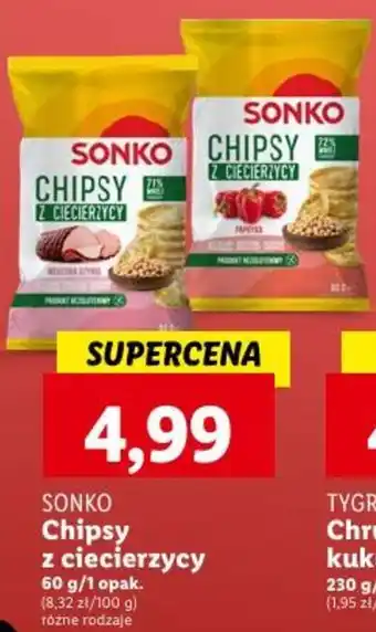 SONKO Chipsy z ciecierzycy 60g
