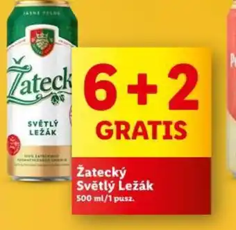 Lidl Žatecký Světlý Ležák 500 ml oferta