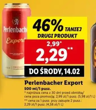 Lidl Perlenbacher Export 500ml oferta
