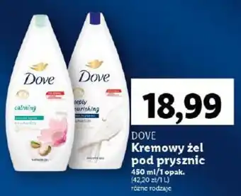 Lidl DOVE Kremowy żel pod prysznic 450ml oferta