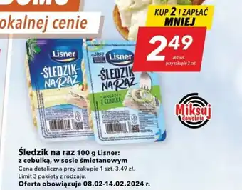 Lewiatan Lisner Śledzik na raz 100 g oferta