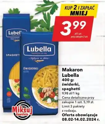 Lewiatan Makaron Lubella 400 g oferta