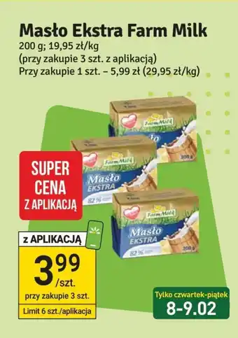 Stokrotka Market Masło Ekstra Farm Milk 200 g oferta