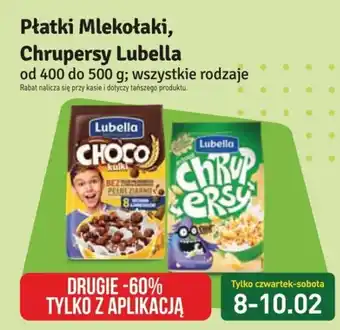 Stokrotka Market Płatki Mlekotaki, Chrupersy Lubella 400-500 g oferta