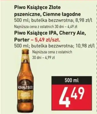 Stokrotka Market Piwo Książęce Złote pszeniczne, Ciemne łagodne 500 ml / Piwo Książęce IPA, Cherry Ale, Porter 500 ml oferta