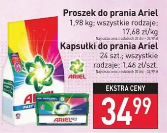Stokrotka Market Proszek do prania Ariel 1,98 kg / Kapsułki do prania Ariel 24 szt. oferta