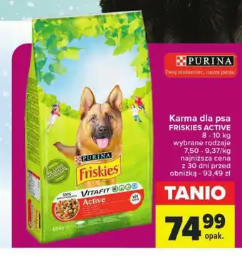 Carrefour Market Karma dla psa FRISKIES ACTIVE 8-10 kg oferta