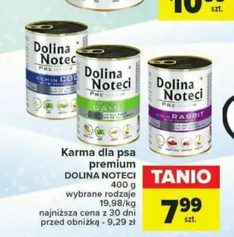 Carrefour Market Karma dla psa premium DOLINA NOTECI 400 g oferta