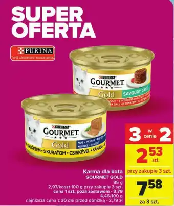Carrefour Market Karma dla kota GOURMET GOLD 85 g oferta