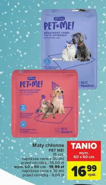 Carrefour Market Maty chłonne PET ME! 15 szt. oferta