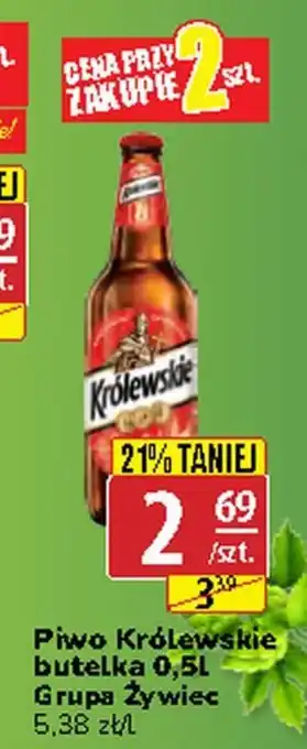 API MARKET Piwo Królewskie butelka 0,5 L oferta