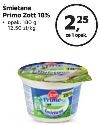 Odido Śmietana Primo Zott 18% 180g oferta