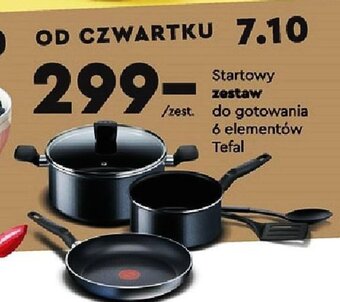 Biedronka Startowy zestaw do gotowania 6 elementów Tefal oferta