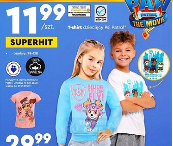 Biedronka T-shirt dziecięcy Psi Patrol oferta