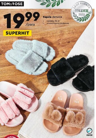 Biedronka Kapcie damskie oferta