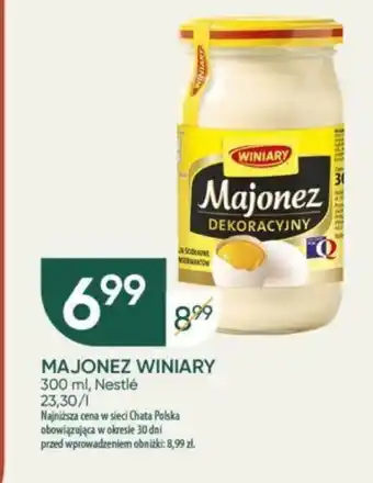 Chata Polska MAJONEZ WINIARY 300 ml oferta