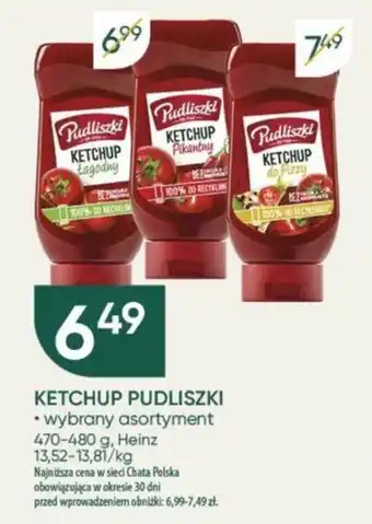 Chata Polska KETCHUP PUDLISZKI 470-480 g oferta