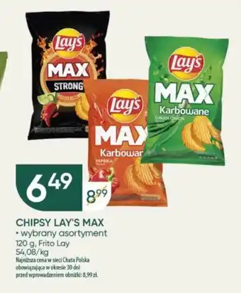 Chata Polska CHIPSY LAY'S MAX 120 g oferta