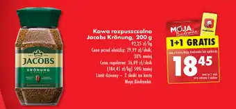 Biedronka Kawa rozpuszczalna Jacobs Krönung 200 g oferta