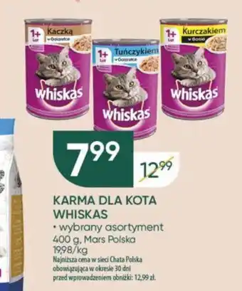 Chata Polska KARMA DLA KOTA WHISKAS 400 g oferta