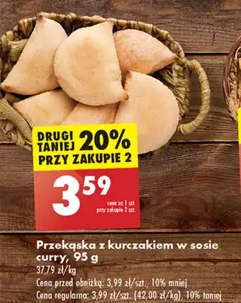 Biedronka Przekąska z kurczakiem w sosie curry 95 g oferta
