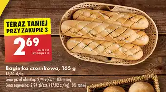 Biedronka Bagietka czosnkowa 165 g oferta