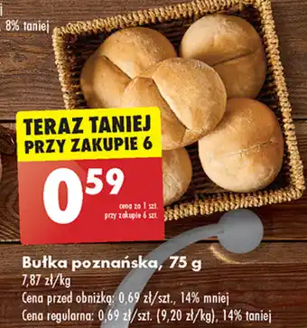 Biedronka Bułka poznańska 75 g oferta