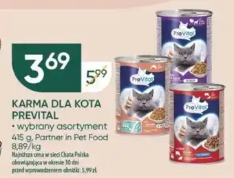 Chata Polska KARMA DLA KOTA PREVITAL 415 g oferta