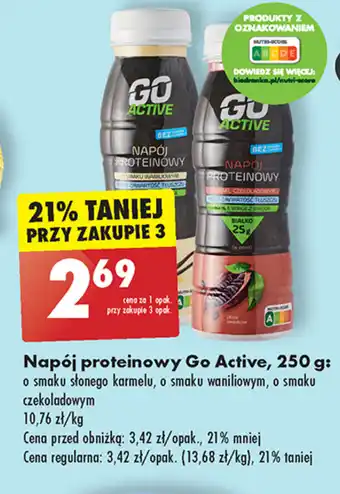 Biedronka Napój proteinowy Go Active 250 g oferta