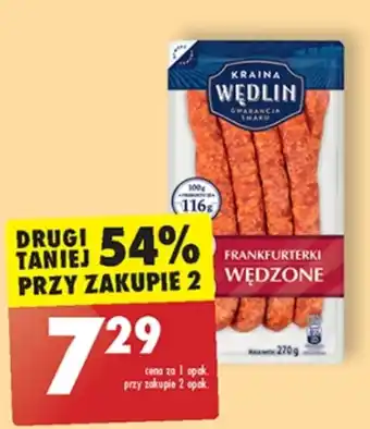 Biedronka Frankfurterki Kraina Wędlin oferta
